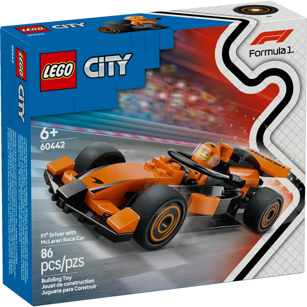 LEGO City 60422 F1 Driver with McLaren Race Car 86 Pcs — imagen 2