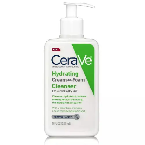 CeraVe Hydrating Cream-to-Foam Cleanser For Normal to Dry Skin 237 ml (8 oz)'s photo #1