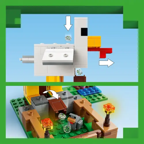 LEGO Minecraft 21585 Chicken Farm 233 Pcs — imagen 6