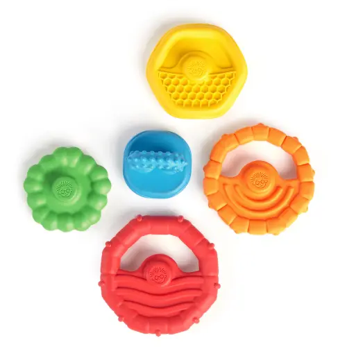 Baby Einstein Stack & Teethe Multi-Textured Teether Toy 0m+ (10 cm)'s photo #2