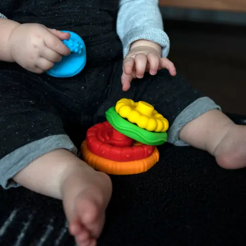 Baby Einstein Stack & Teethe Multi-Textured Teether Toy 0m+ (10 cm)'s photo #6