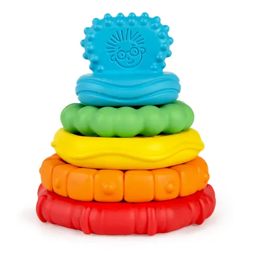 Baby Einstein Stack & Teethe Multi-Textured Teether Toy 0m+ (10 cm)'s photo #1