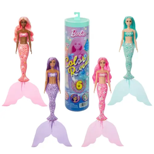 Mattel Barbie Color Reveal Mermaid Series 6 Pcs (29 cm)'s photo #1