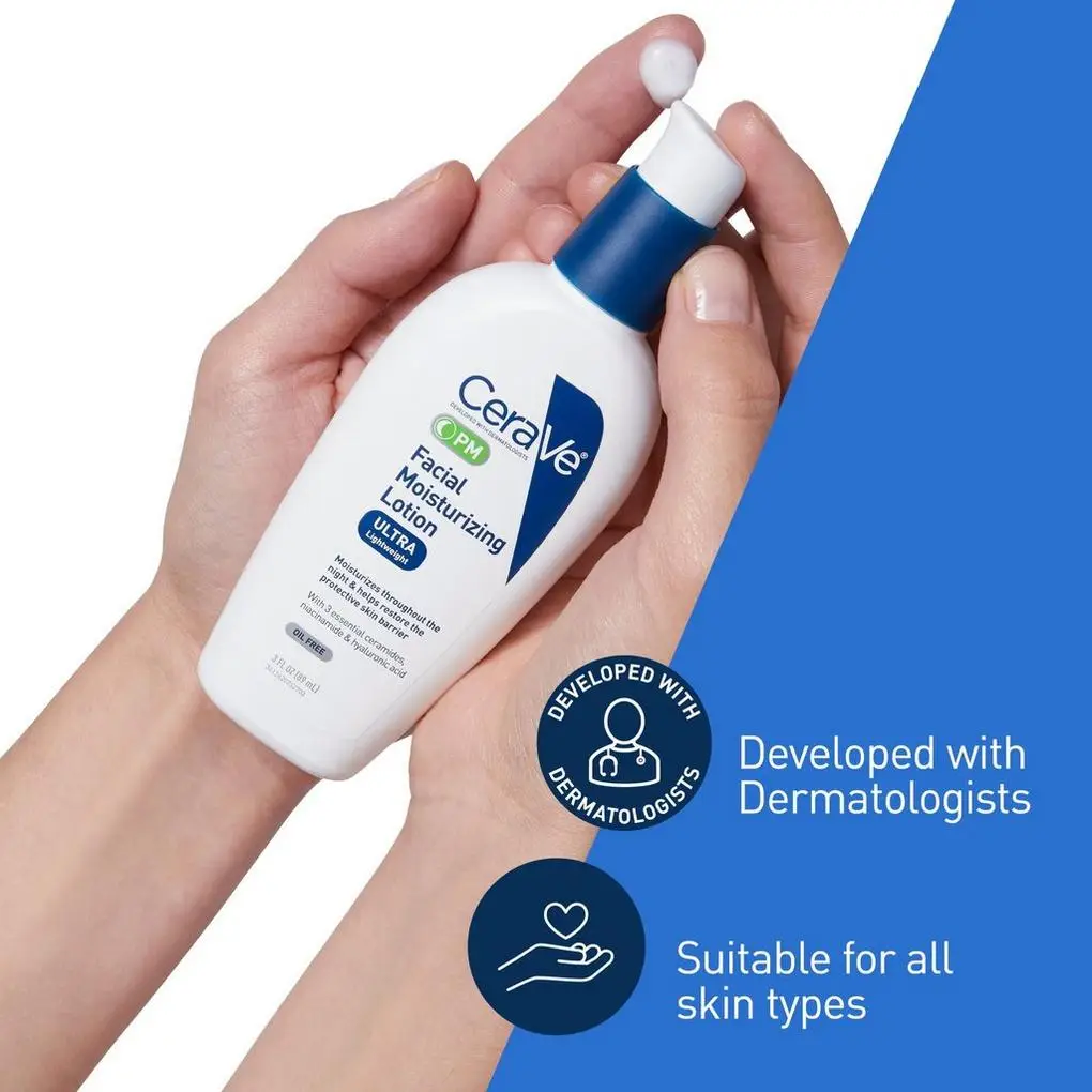 CeraVe PM Facial Moisturizing Lotion Ultra Lightweight 89 mL (3 oz)'s photo #2
