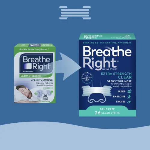 Breathe Right Nasal Strips Extra Strength Clear Drug Free 26 Clear Strips's photo #7