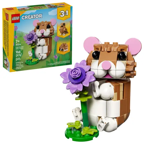 LEGO Creator 3 in 1 31376 Cute Hamster with a Flower 166 Pcs's photo #1
