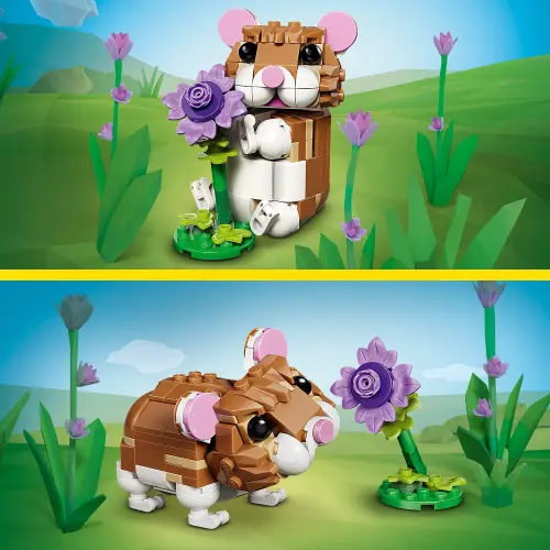 LEGO Creator 3 in 1 31376 Cute Hamster with a Flower 166 Pcs's photo #4