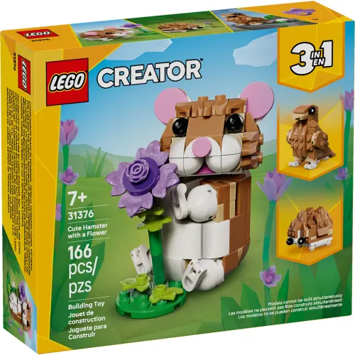 LEGO Creator 3 in 1 31376 Cute Hamster with a Flower 166 Pcs's photo #1