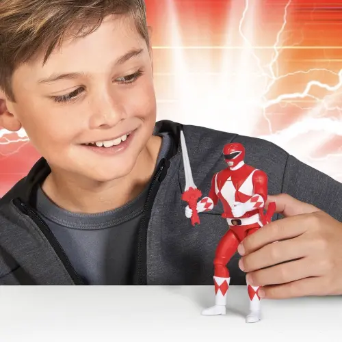Hasbro Playmates Toys Mighty Morphin Power Rangers Re-Ignition Auto-Morphin Red Ranger (15 cm)'s photo #8