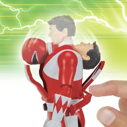 Hasbro Playmates Toys Mighty Morphin Power Rangers Re-Ignition Auto-Morphin Red Ranger (15 cm)'s photo #5