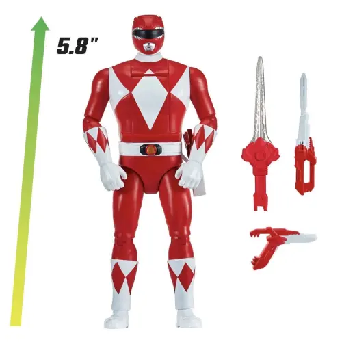 Hasbro Playmates Toys Mighty Morphin Power Rangers Re-Ignition Auto-Morphin Red Ranger (15 cm)'s photo #2
