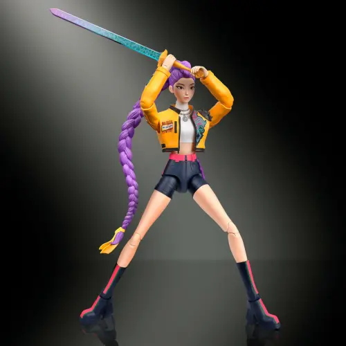 Mattel Netflix KPop Demon Hunters HUNTR/X Rumi with Accesories & Swappable Faces & Hands (15 cm) — imagen 5