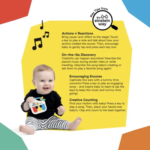 Baby Einstein Petit Piano Musical Toy & Rattle 3-36m (12 cm) — imagen 3