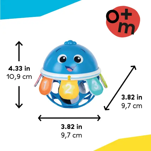 Baby Einstein Ocean Explorers Opus Jingle & Shake Rattle Toy 0m+ (11 cm) — imagen 3