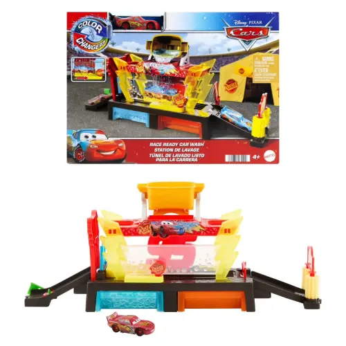 Mattel Disney Pixar Cars Color Changers Race Ready Car Wash — imagen 1