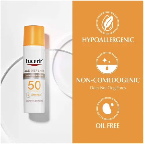 Eucerin Age Defense + Hyaluronic Acid Lightweight Sunscreen Lotion For Face Broad Spectrum SPF 50 75 mL (2.5 oz)'s photo #5