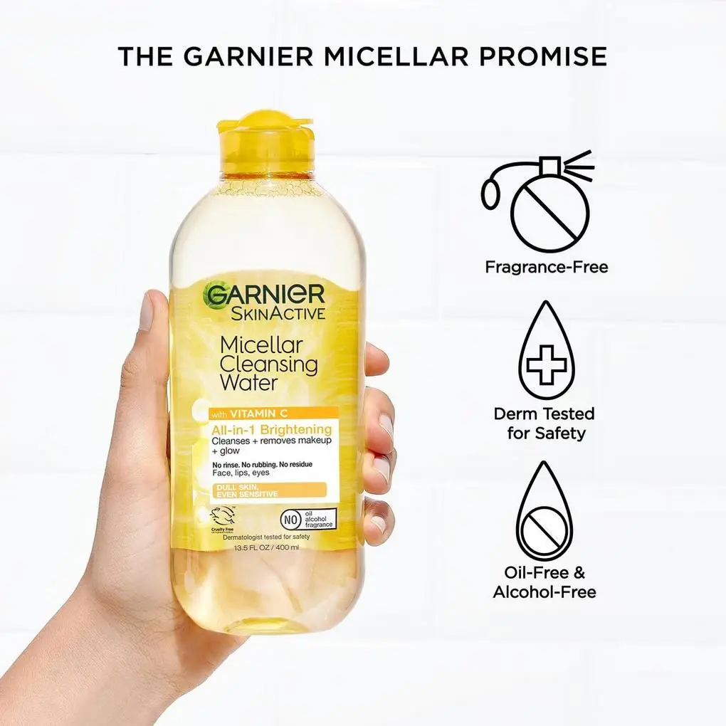 Garnier SkinActive Micellar Cleansing Water All-in-1 Brightening with Vitamin C 400 mL (13.5 oz)'s photo #3