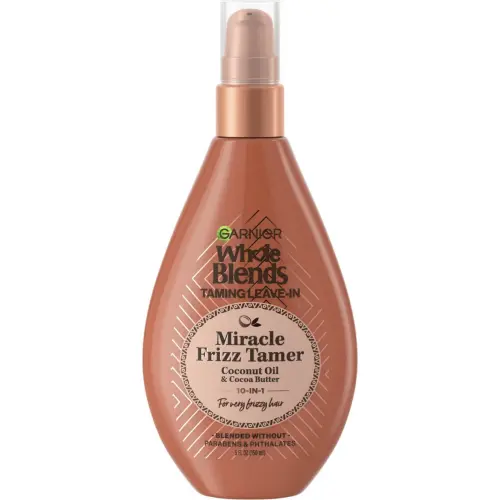 Garnier Whole Blends Taming Leave-In Miracle Frizz Tamer 10-in-1 Coconut Oil & Cocoa Butter 150 mL (5 oz) — imagen 1