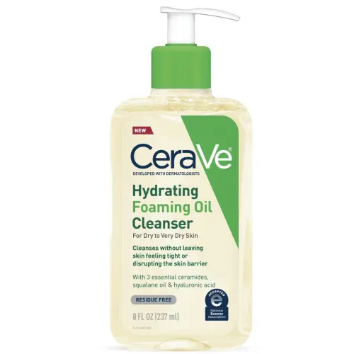 CeraVe Hydrating Foaming Oil Cleanser For Dry to Very Dry Skin 237 mL (8 oz)'s photo #1