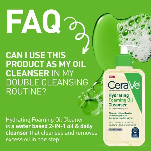 CeraVe Hydrating Foaming Oil Cleanser For Dry to Very Dry Skin 237 mL (8 oz)'s photo #4
