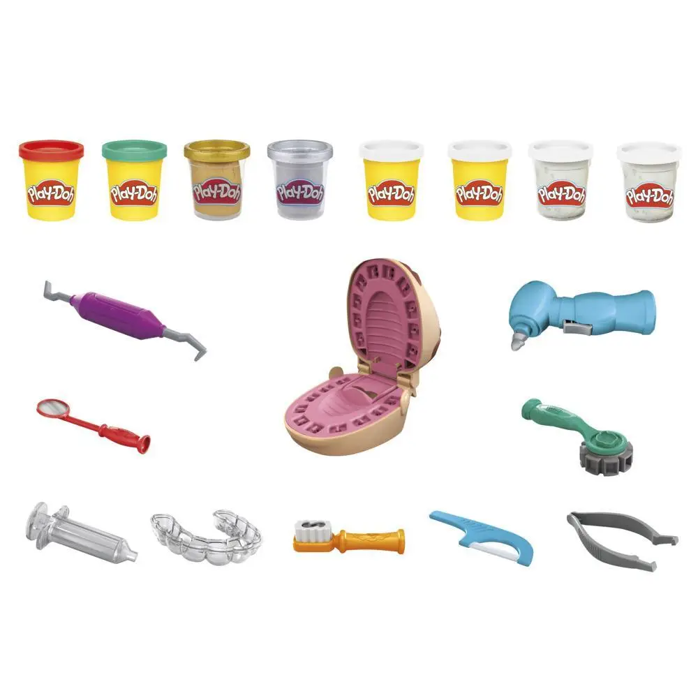 Hasbro Play-Doh Drill and Fill Dentist 8 Cans 454 g (16 oz)'s photo #1