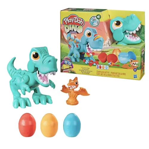 Hasbro Play-Doh Dino Crew Crunchin' T-Rex 3 Cans 213 g (7.5 oz) — imagen 1