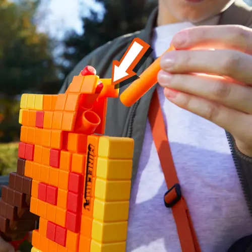 Hasbro Nerf Minecraft Firebrand Dart Blasting Axe 6 Darts (40 cm)'s photo #4