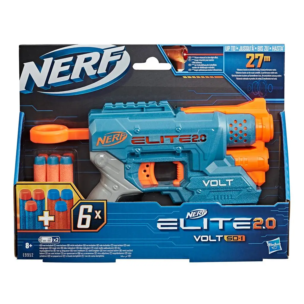 Hasbro Nerf Elite 2.0 Volt SD-1 Dart Blaster 6 Darts (24 cm) — imagen 2