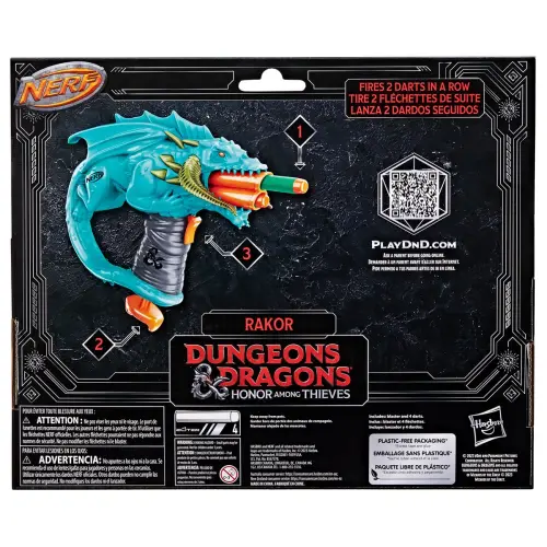 Hasbro Nerf Dungeons & Dragons Honor Among Thieves Rakor Dart Blaster 4 Darts (25 cm)'s photo #3