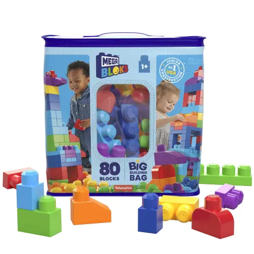Mattel Fisher-Price MEGA Bloks Big Building Bag 80 Pcs's photo #1