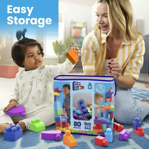 Mattel Fisher-Price MEGA Bloks Big Building Bag 80 Pcs's photo #4