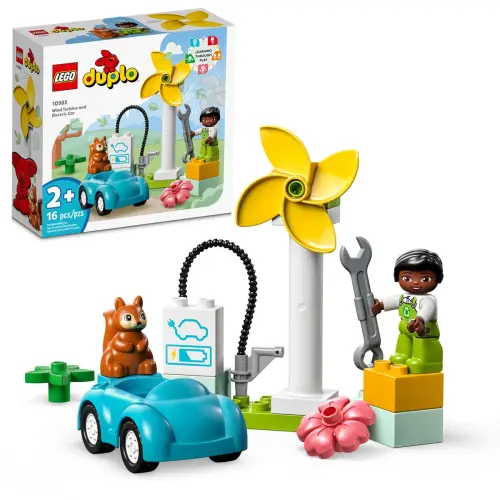 LEGO Duplo 10985 Wind Turbine and Electric Car 16 Pcs — imagen 1