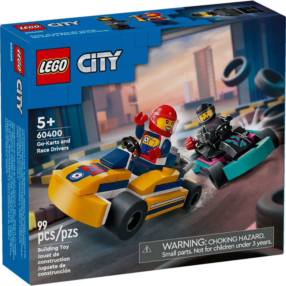 LEGO City 60400 Go-Karts and Race Drivers 99 Pcs — imagen 2