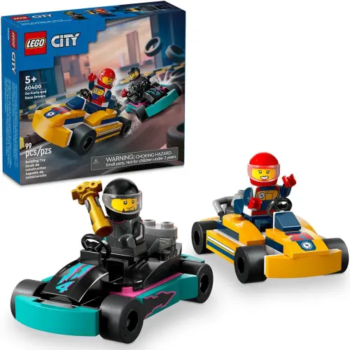 LEGO City 60400 Go-Karts and Race Drivers 99 Pcs — imagen 1