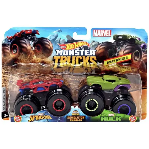 Mattel Hot Wheels Die-Cast Monster Trucks 2 Pack 1:24 Scale Vehicle's photo #5