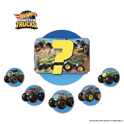 Mattel Hot Wheels Die-Cast Monster Trucks 2 Pack 1:24 Scale Vehicle's photo #1