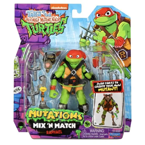 Playmates Toys Tales Of The Teenage Mutant Ninja Turtles Mutations Mix ‘N Match Raphael (11 cm)'s photo #1