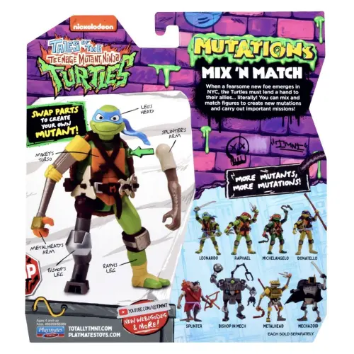 Playmates Toys Tales Of The Teenage Mutant Ninja Turtles Mutations Mix ‘N Match Raphael (11 cm)'s photo #3