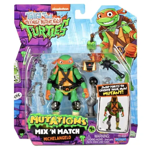 Playmates Toys Tales Of The Teenage Mutant Ninja Turtles Mutations Mix ‘N Match Michelangelo (11 cm)'s photo #1