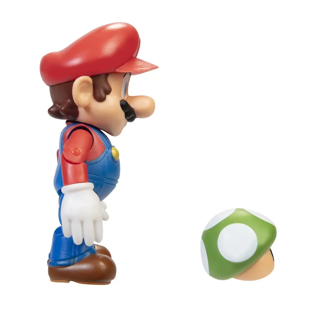 JAKKS Pacific Nintendo Super Mario Mario With 1-Up Mushroom (10 cm) — imagen 3