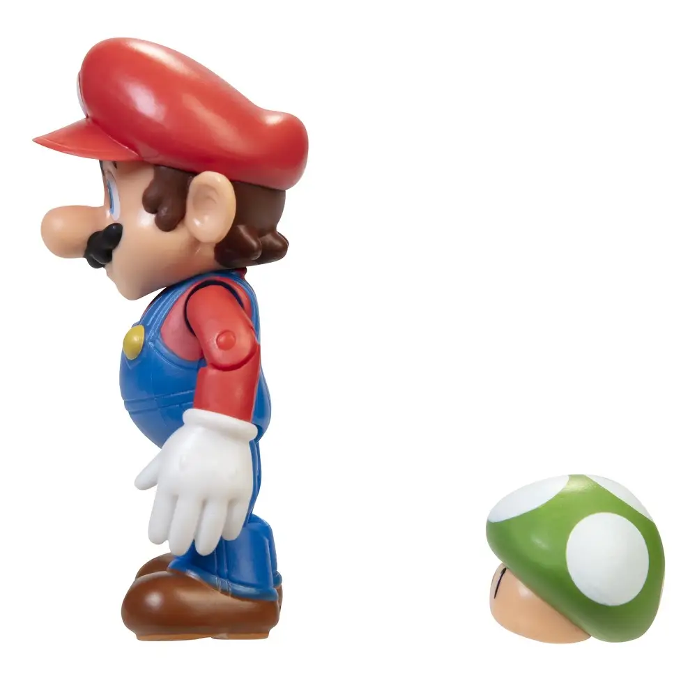 JAKKS Pacific Nintendo Super Mario Mario With 1-Up Mushroom (10 cm) — imagen 5