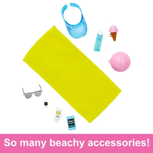 Mattel Barbie Ken Doll with Swim Trunks and Beach-Themed Accessories (30 cm)'s photo #3