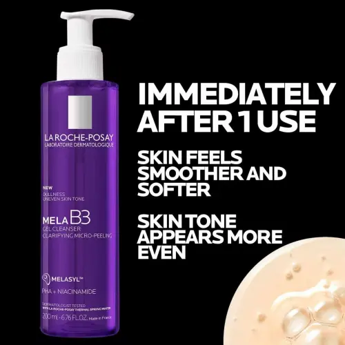La Roche-Posay Mela B3 Gel Cleanser Clarifying Micro-Peeling 200 mL (6.76 oz)'s photo #3