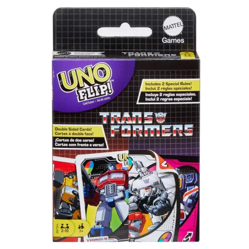 Mattel UNO Flip! Transformers Card Game — imagen 1