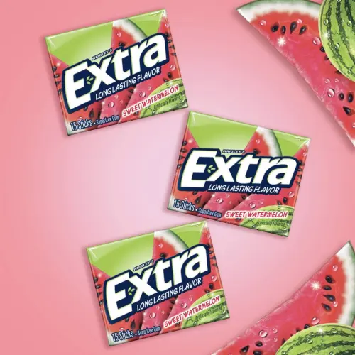 Wrigley’s Extra Long Lasting Flavor Sugarfree Chewing Gum Sweet Watermelon 15 Pcs's photo #1