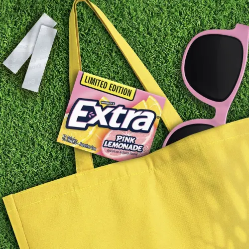 Wrigley’s Extra Long Lasting Flavor Sugarfree Chewing Gum Limited Edition Pink Lemonade 15 Pcs's photo #4