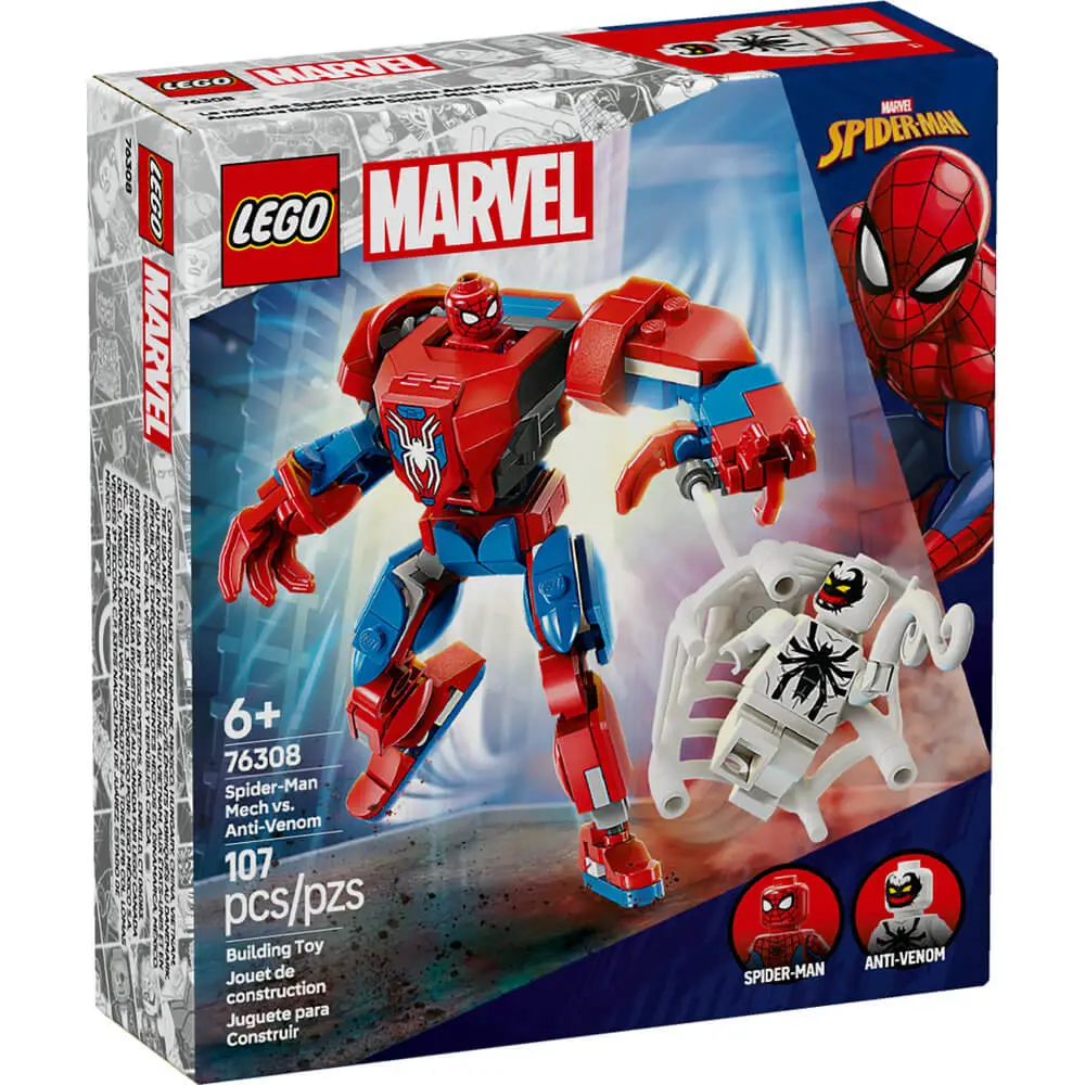 LEGO Marvel 76308 Spider-Man Mech vs. Anti-Venom 107 Pcs's photo #1