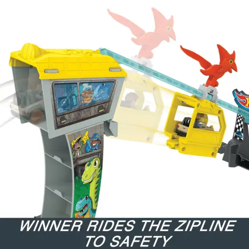 Mattel Hot Wheels RacerVerse Jurassic World Blue’s Raptor Rush Track Set — imagen 5