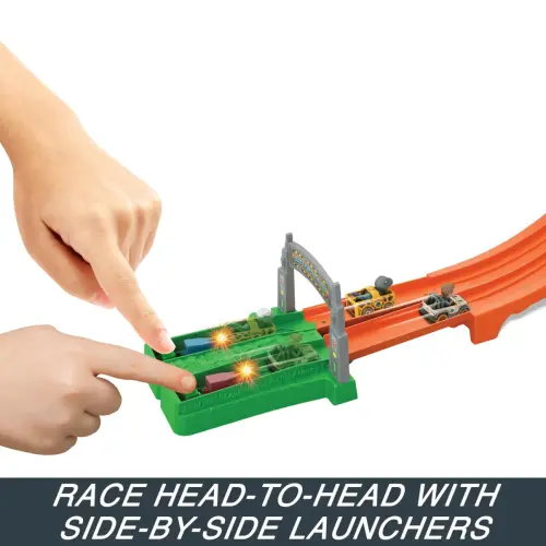 Mattel Hot Wheels RacerVerse Jurassic World Blue’s Raptor Rush Track Set — imagen 3