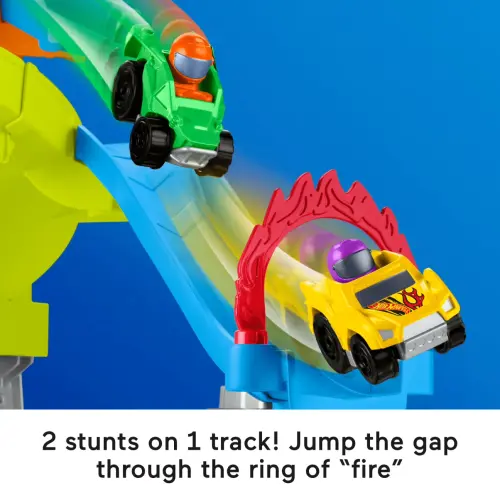 Mattel Fisher-Price Hot Wheels Little People Spiral Stunt Speedway's photo #2